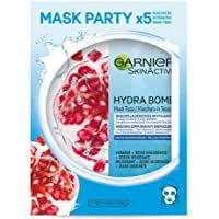 Los mejores  - Garnier Skin Active Hydra Bomb- Tissu Mask Revitalizante- Mascarilla facial de Tejido con Granada y Ácido Hialurónico…